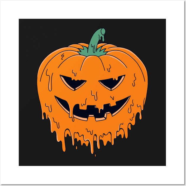 Halloween Pumpkin Wall Art by coffeeman